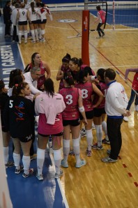 Le rosanero durante un timeout