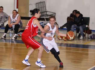 Roberta Margio in azione contro Salerno in regular season