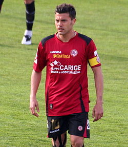 Francesco Tavano con la maglia del Livorno