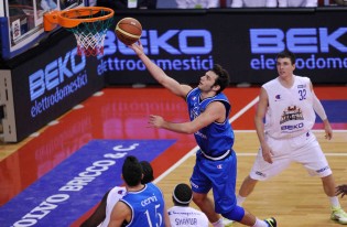 Stefano Gentile in una gara della nazionale italiana