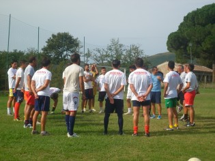 L'Hermes Casagiove in ritiro a Castel di Sasso (foto Domenico Vastante) 