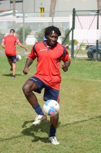 Agodirin, attaccante della Casertana (Foto Giuseppe Melone)