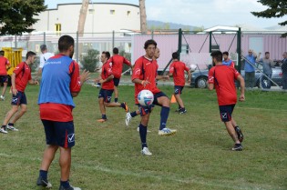 La Casertana in allenamento (Foto Giuseppe Melone)