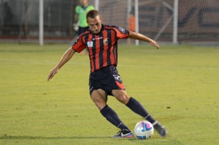 Daleno con la maglia della Casertana (Foto Giuseppe Melone)