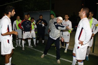 Mister Panniello durante un timeout