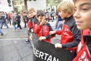 Gli Allievi dell'Intercasertana alla manifestazione (foto Alessandro Santulli)