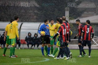 Ceccarelli con le squadre al momento della sospensione