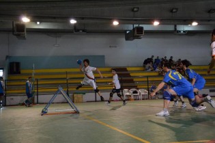 Una gara di Tchoukball dell'Atletico Pkh