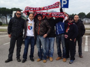 I tifosi della Casertana in autostrada