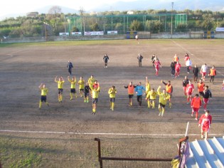 Esultanza finale della Sessana (foto Antimo Cusano)