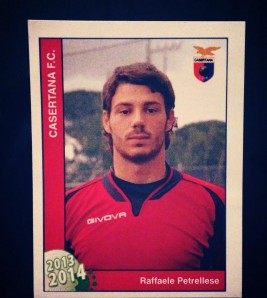 Raffaele Petrellese con la casacca della Casertana