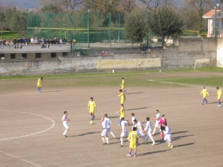 Esultanza dopo il gol di Palumbo (foto Antimo Cusano)