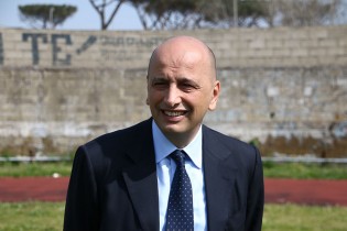 Il presidente della Casertana Giovanni Lombardi a Quarto