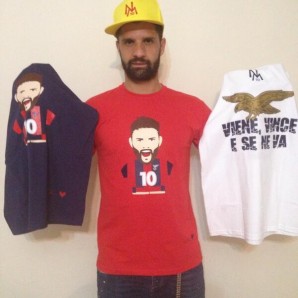 Nicola Mancino con le nuove maglie