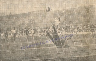 Casertana-Crotone 5-1, gol di Scarpa (Archivio storico Pasquale Fiorillo)