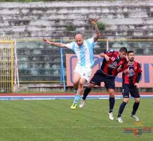 Ripa in azione lo scorso anno contro la Casertana