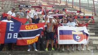 I tifosi della Casertana a Reggio Calabria