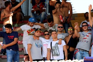 I tifosi della Casertana a Lecce