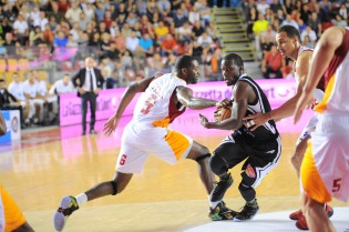 Ronald Moore in azione contro Roma (Foto Antonio Fiacco)