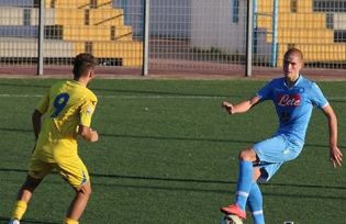 Marco Supino con la maglia del Napoli Primavera (foto  Iam Naples.it)