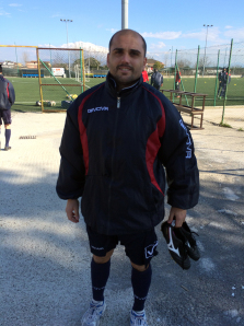 Vincenzo De Liguori oggi all'allenamento della Casertana