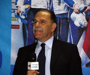 Il presidente del Volturno Tatavitto (foto: sportcasertano.it)