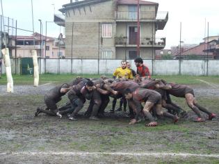 Una mischia di Spartacus-San Giorgio (foto: Spartacus Rugby SC)