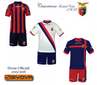 Le nuove maglie della Casertana