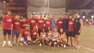 Gli organizzatori del 6° Torneo di calcio a 5 Parrocchia S. Lucia 