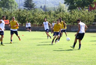 La Casertana in allenamento