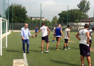 Giovanni Lombardi alla rifinitura (Foto Casertana Fc)