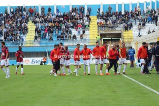 La Casertana fa festa ad Agrigento (Foto Lentini)