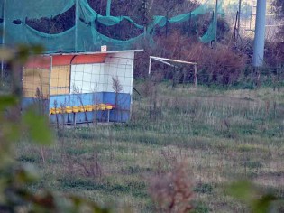 Ciò che rimane del campo sportivo