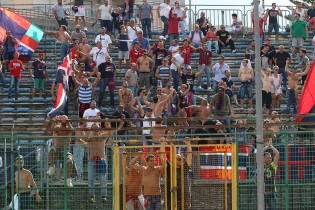 I tifosi della Casertana a Pagani