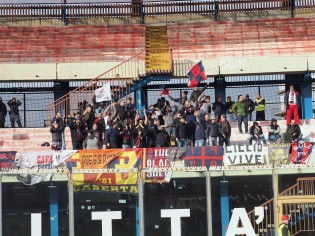 I tifosi della Casertana a Catania