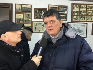 Il presidente Corvino in sala stampa