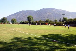 Una veduta del campo di allenamento di Serino