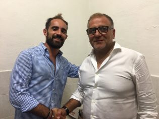 Mister Di Napoli con il ds Aveta