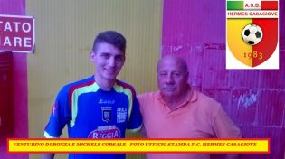 Venturino Di Ronza e Michele Corsale (foto Ufficio Stampa F.C. Hermes Casagiove)