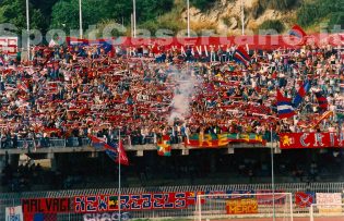 I casertani ad Ascoli per lo spareggio del 1992