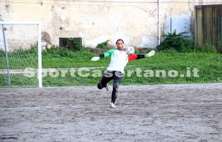 Della Corte durante il match a Maddaloni